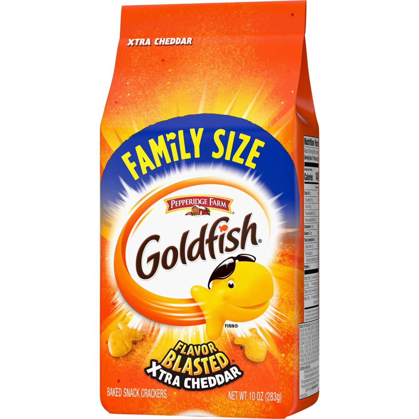 Goldfish Flavor Blasted Xtra Cheddar Crackers - Family Size; image 3 of 9