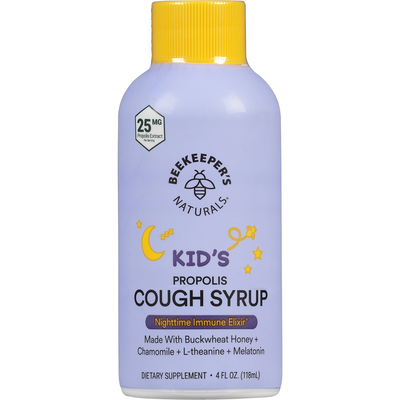 Beekeeper's Naturals Kids' Propolis Nighttime Cough Syrup, 4 oz