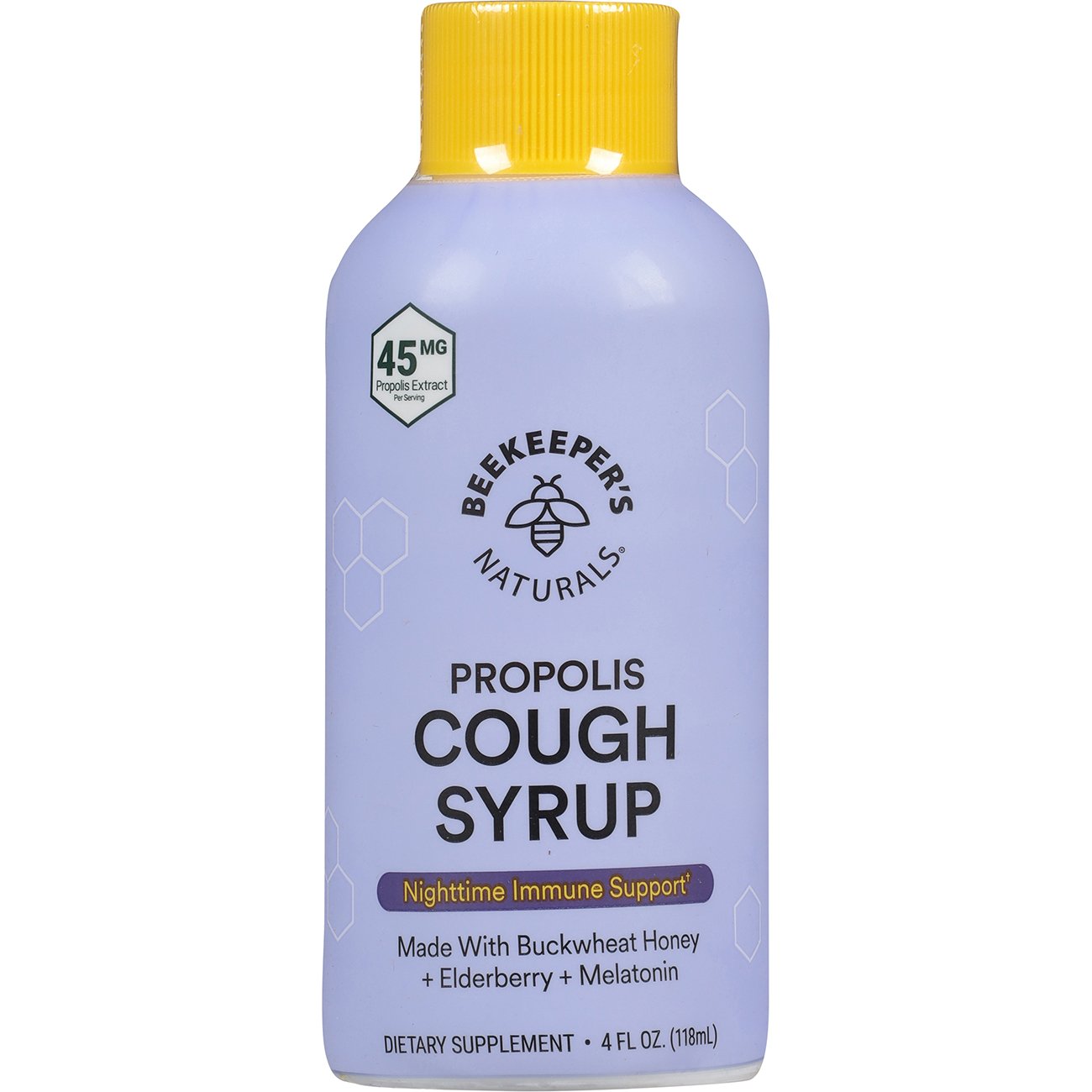 Beekeeper's Naturals Nighttime Immune Support Propolis Cough Syrup, 4 oz