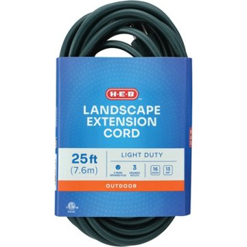 H-E-B Multi-Outlet Landscape Extension Cord - Green, 25'