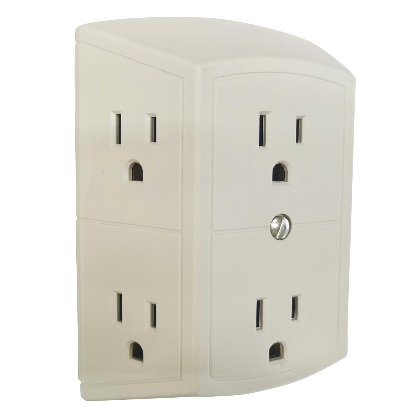 H-E-B 6-Outlet Adapter - White; image 2 of 2