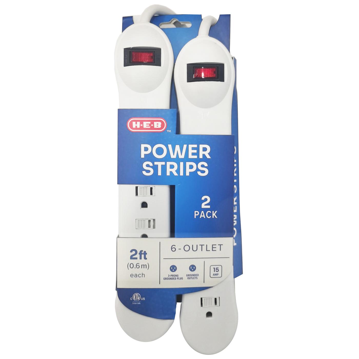 H-E-B 3-Outlet Power Strips; image 1 of 2