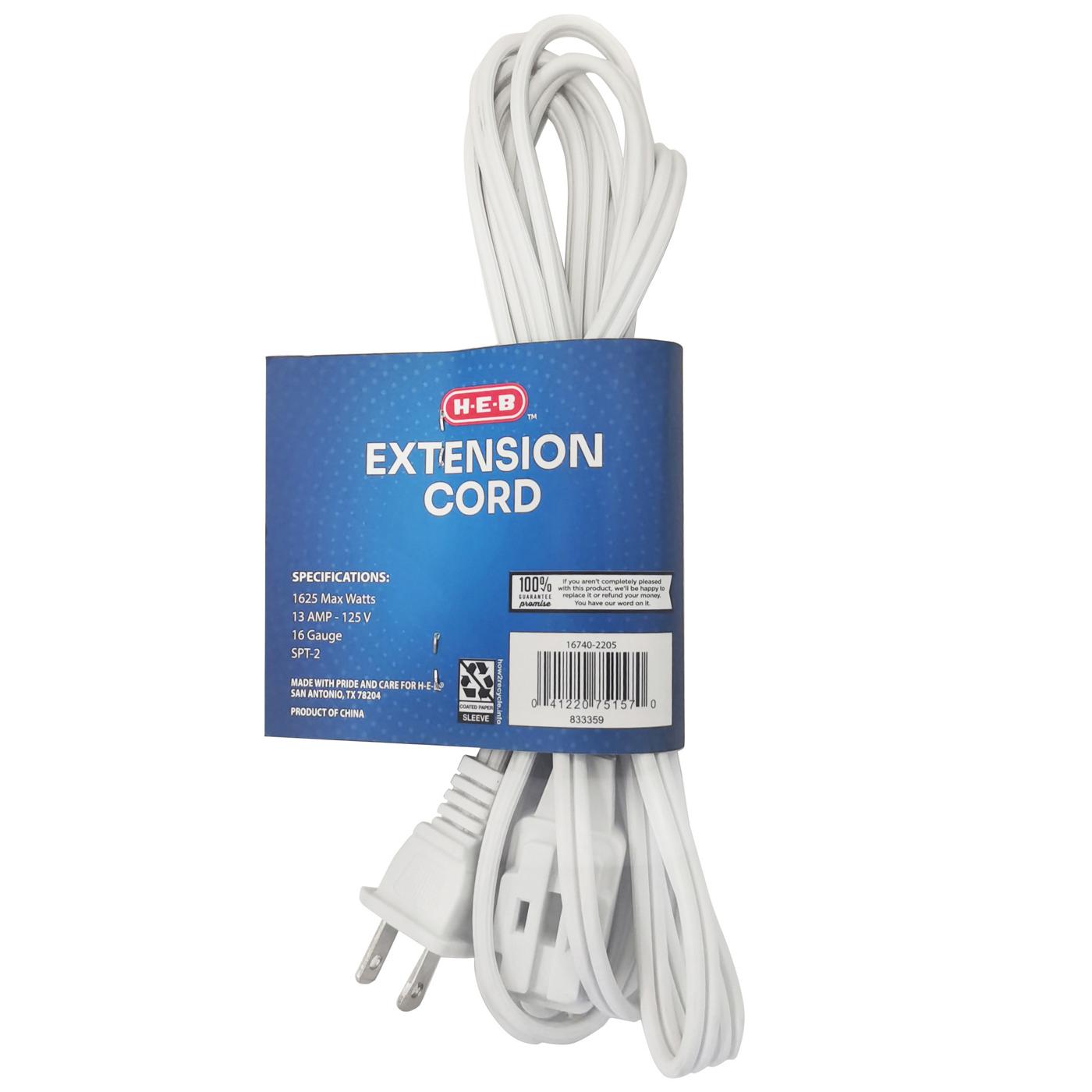 H-E-B Indoor Extension Cord - White; image 2 of 2