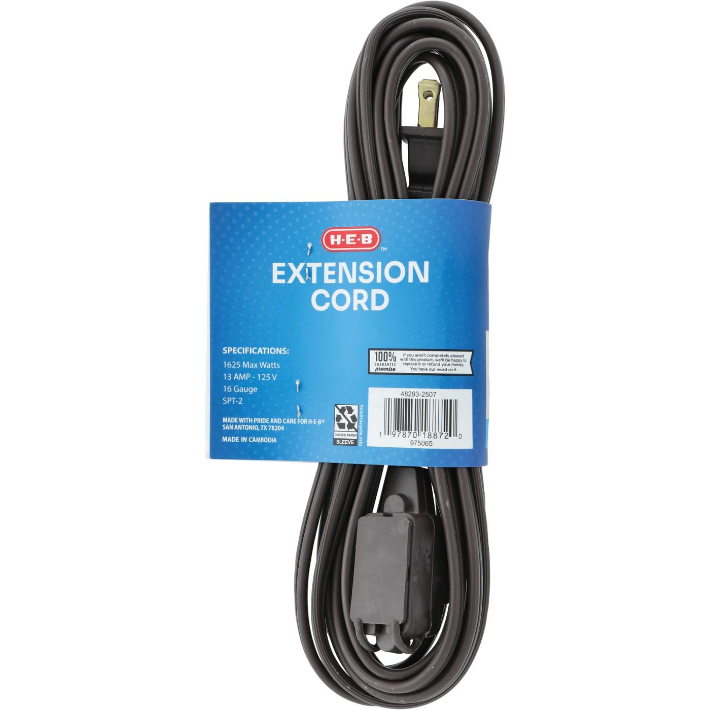 HEB Indoor Extention Cord Brown Shop Extension cords at HEB