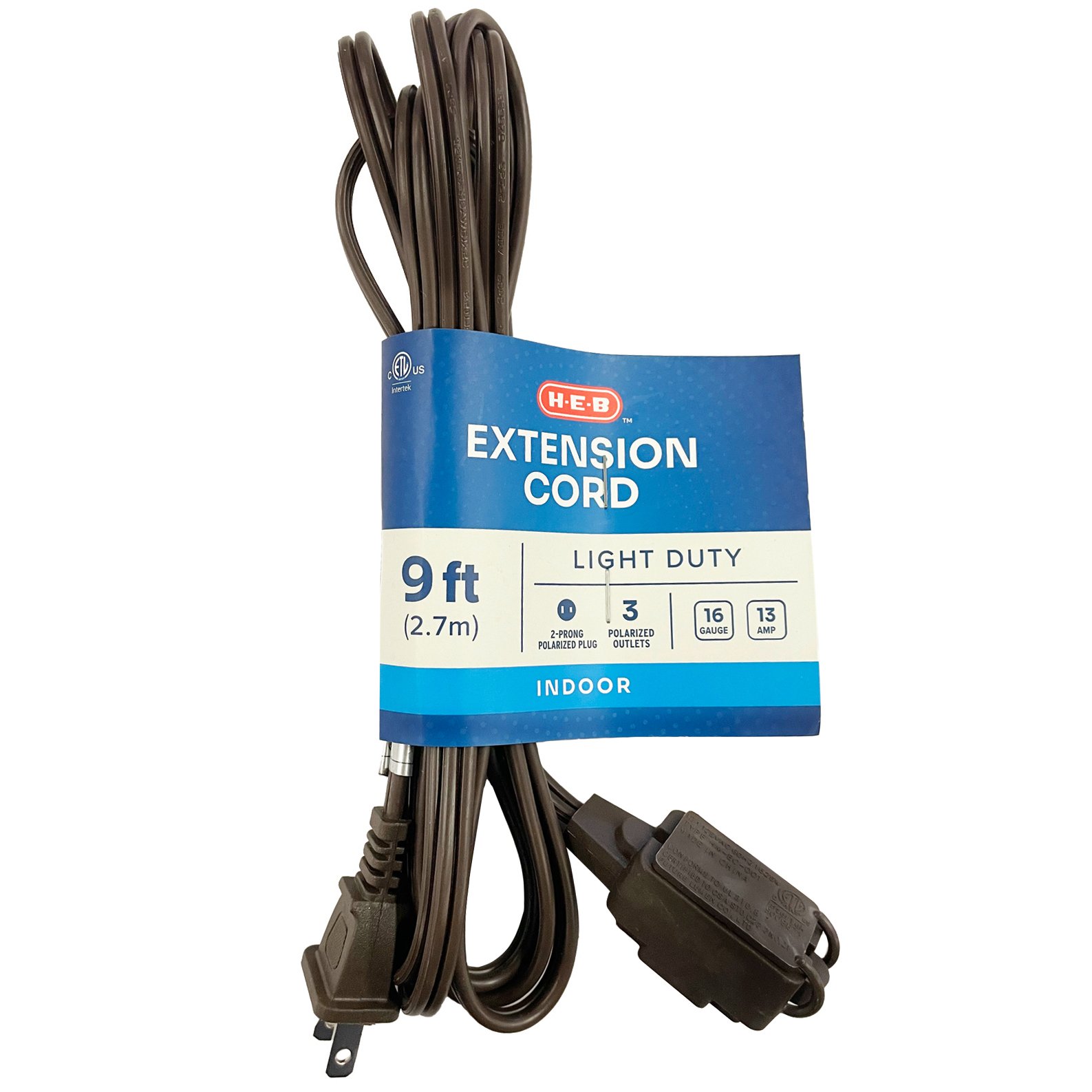HEB Indoor Extension Cord Brown Shop Extension cords at HEB
