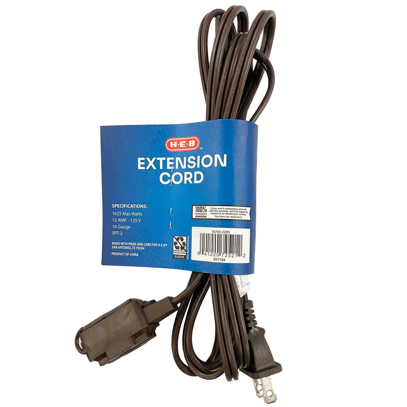 HEB Indoor Extension Cord Brown Shop Extension cords at HEB