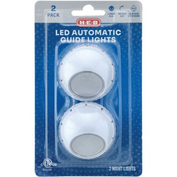 H-E-B LED Automatic Guide Lights, 2 pk