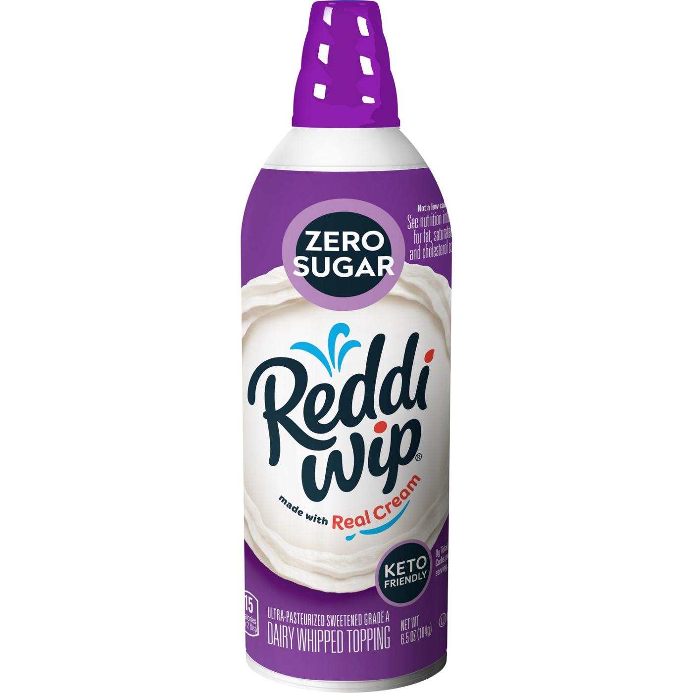 Reddi Wip Zero Sugar Keto Friendly Gluten Free Whipped Topping; image 1 of 6