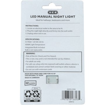 H-E-B LED Manual Night Light