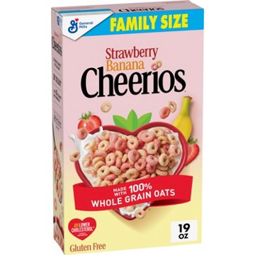 General Mills Strawberry Banana Cheerios Cereal - Family Size