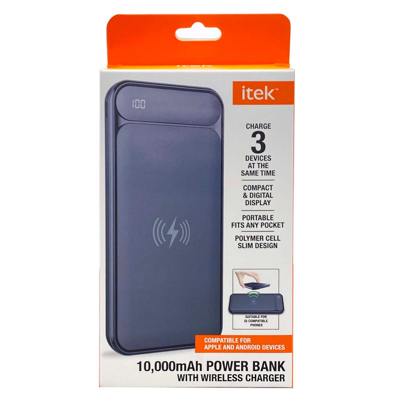 Itek 10,000mAh Power Bank Charging Portable Battery Backup