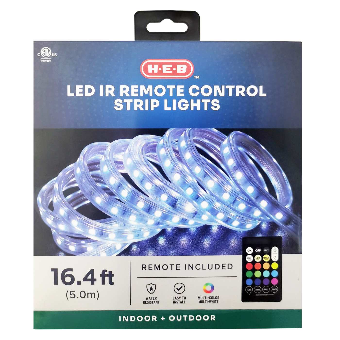 H-E-B LED Indoor/Outdoor Remote Control Strip Lights - Shop Light Bulbs at  H-E-B
