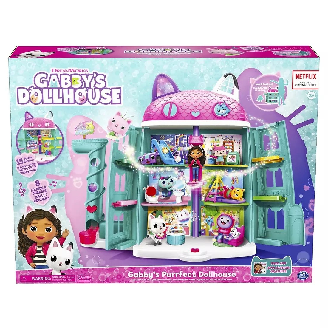 Gabby's Dollhouse Purrfect Dollhouse Playset - Shop Action Figures & Dolls  at H-E-B