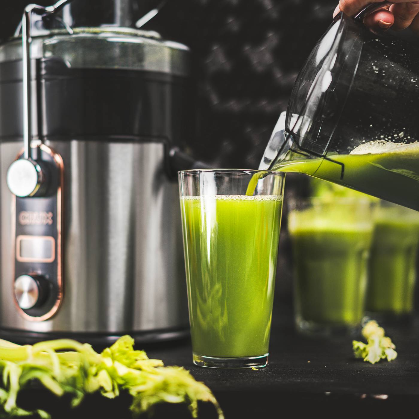 Crux Brushed Chrome 5Speed Digital Juicer Shop Juicers & reamers at