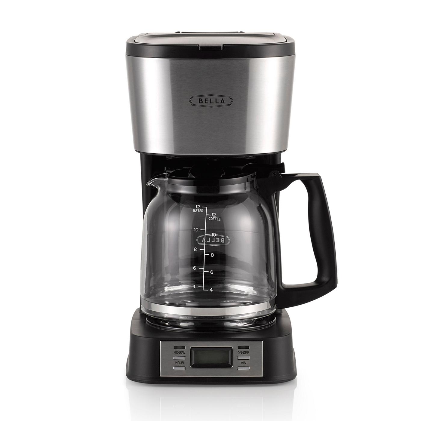 Bella Stainless Steel Programmable Coffee Maker - Shop Coffee Makers at  H-E-B