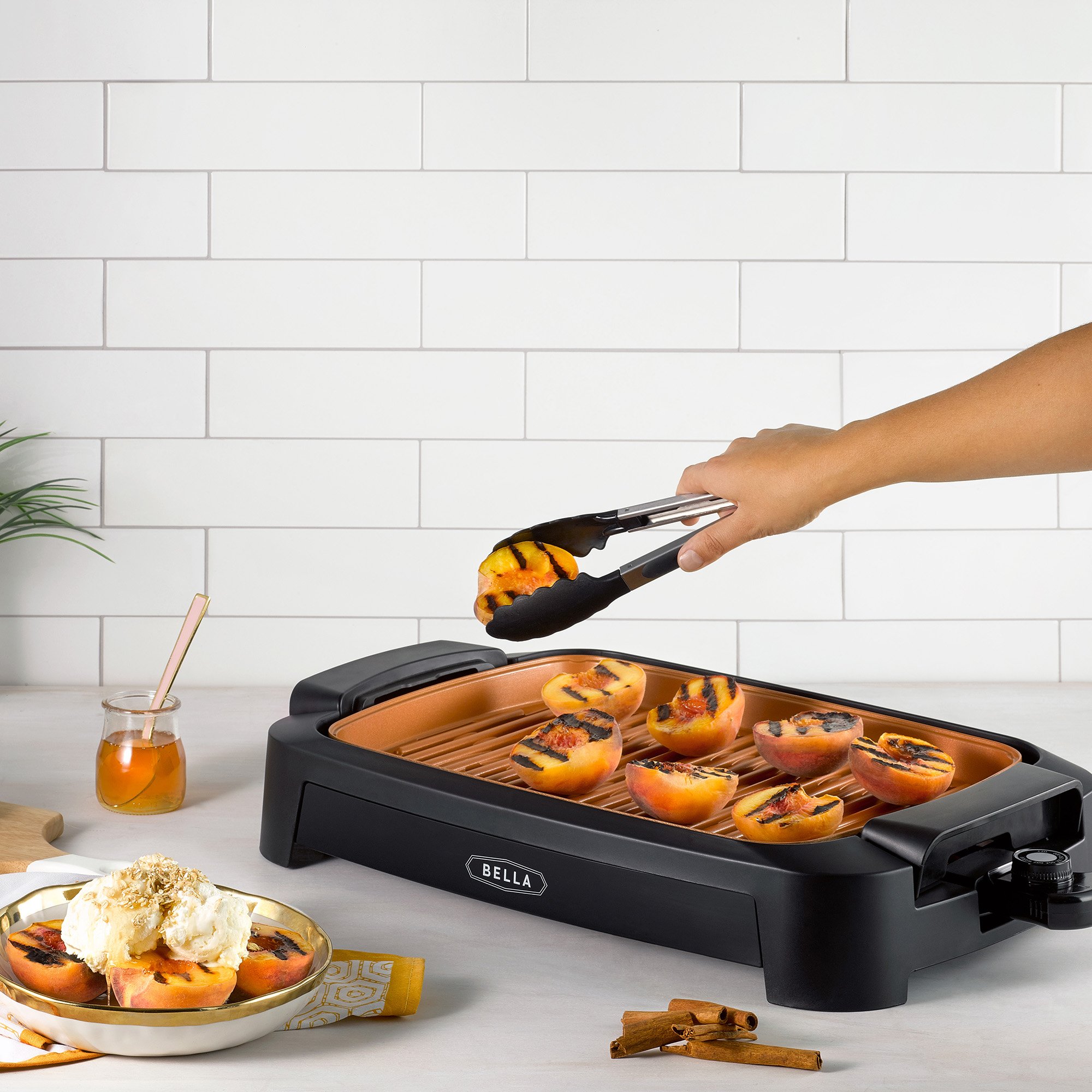 Bella Smokeless Non-Stick Copper Grill - Shop Griddles & Presses