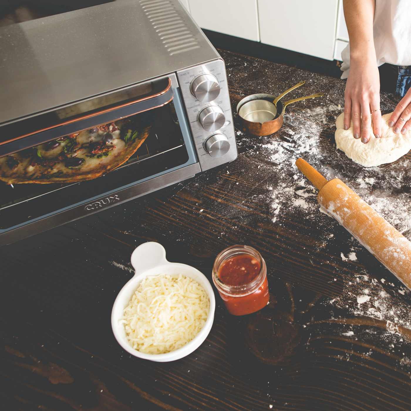 Crux 6Slice Stainless Steel Digital Air Frying Toaster Oven Shop