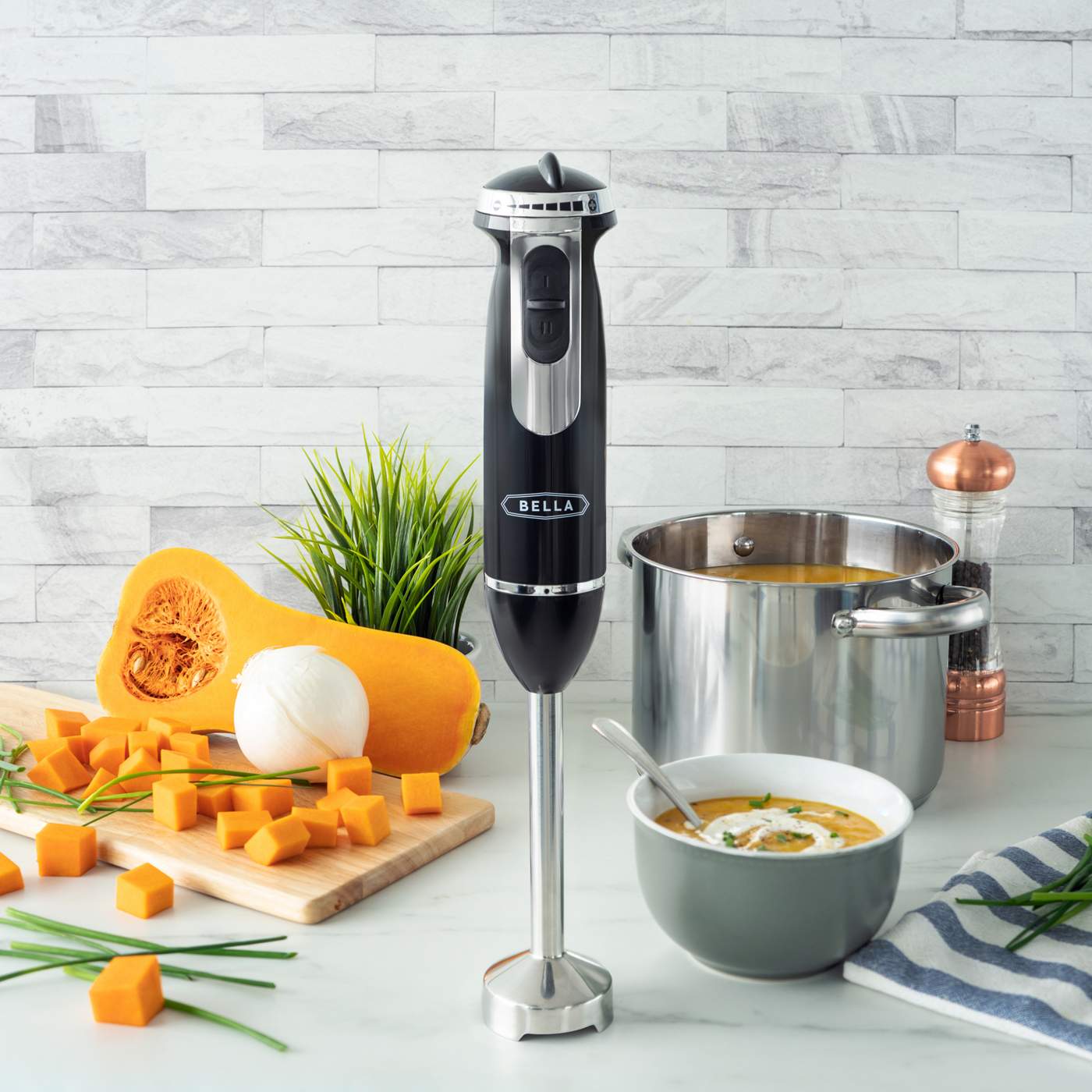 our goods Immersion Blender with Whisk - Pebble Gray - Shop Blenders &  Mixers at H-E-B