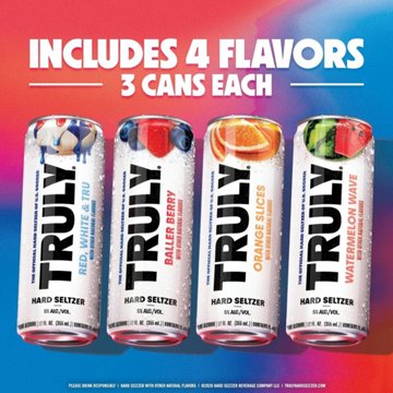 TRULY Hard Seltzer Seasonal 12 pk Cans, 12 oz