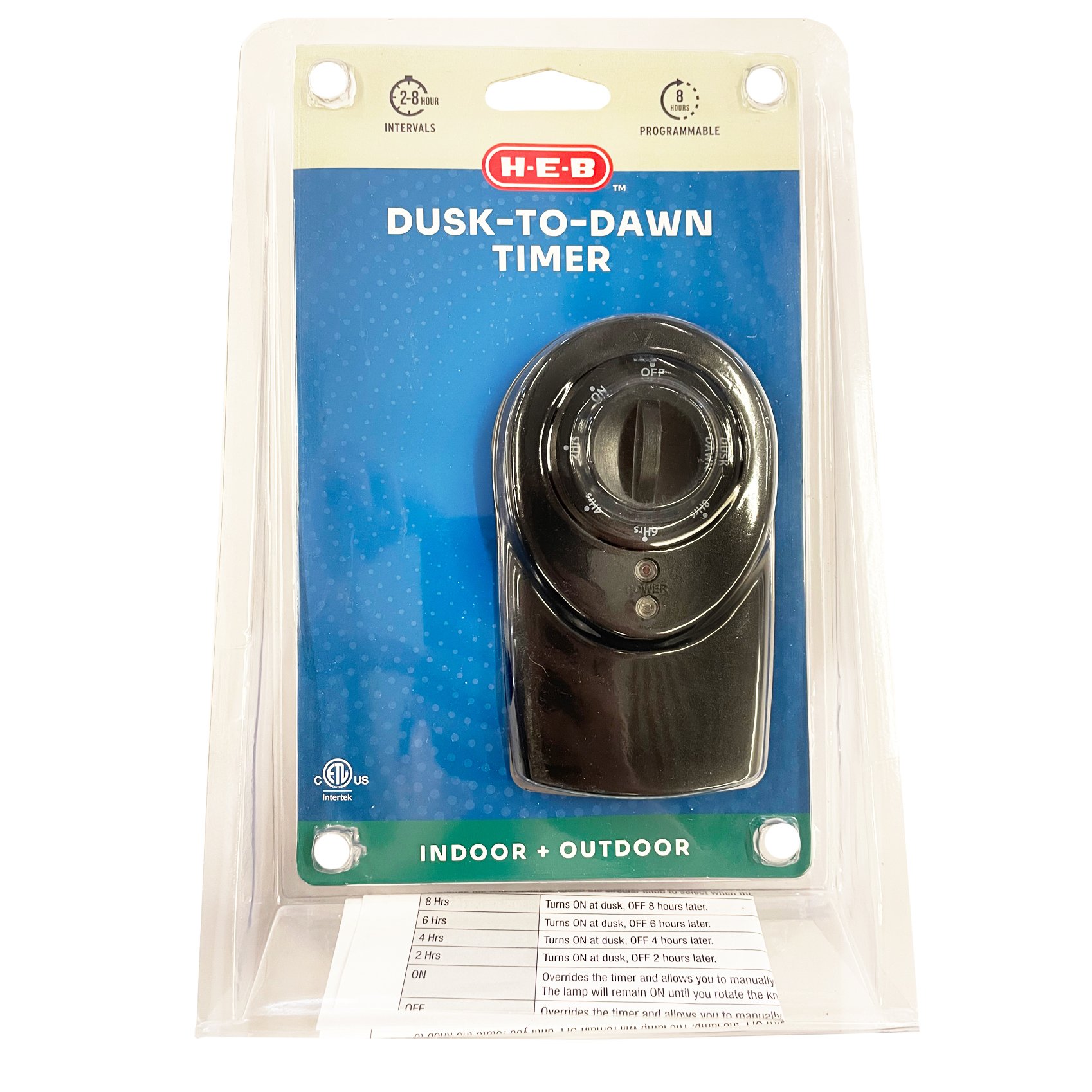 HEB Indoor + Outdoor DuskToDawn Timer Shop Extension cords at HEB