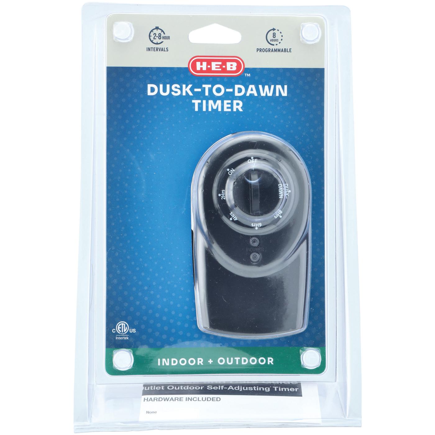 H-E-B Indoor + Outdoor Dusk-To-Dawn Timer; image 1 of 2