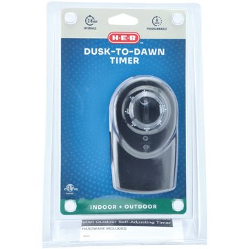 H-E-B Indoor + Outdoor Dusk-To-Dawn Timer