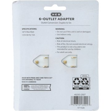 H-E-B 6-Outlet Power Adapter