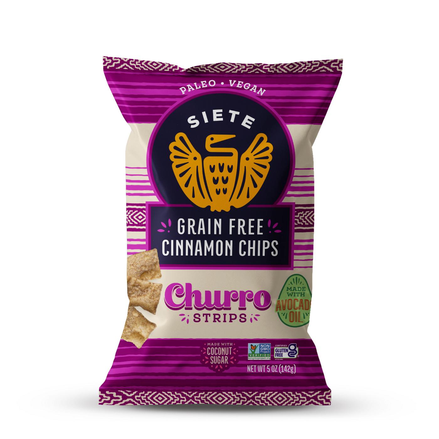 Siete Grain Free Cinnamon Chips Churro Strips; image 1 of 2
