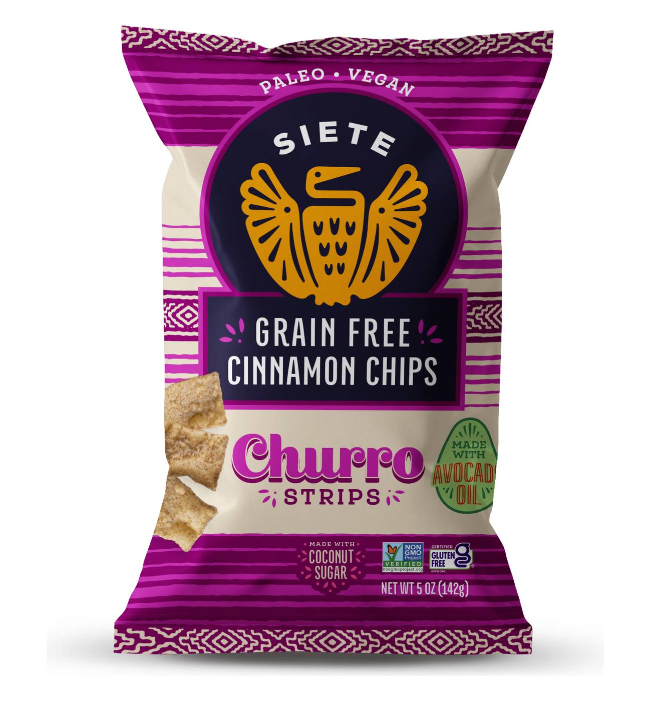 Siete Grain Free Cinnamon Chips Churro Strips; image 1 of 4