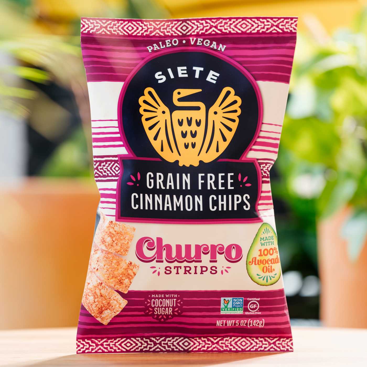 Siete Grain Free Cinnamon Chips Churro Strips; image 4 of 4
