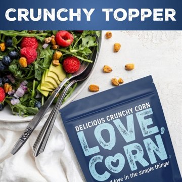 LOVE CORN Crunchy Corn Snack - Sea Salt, 4 oz