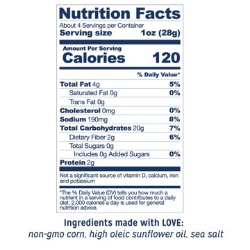 LOVE CORN Crunchy Corn Snack - Sea Salt, 4 oz