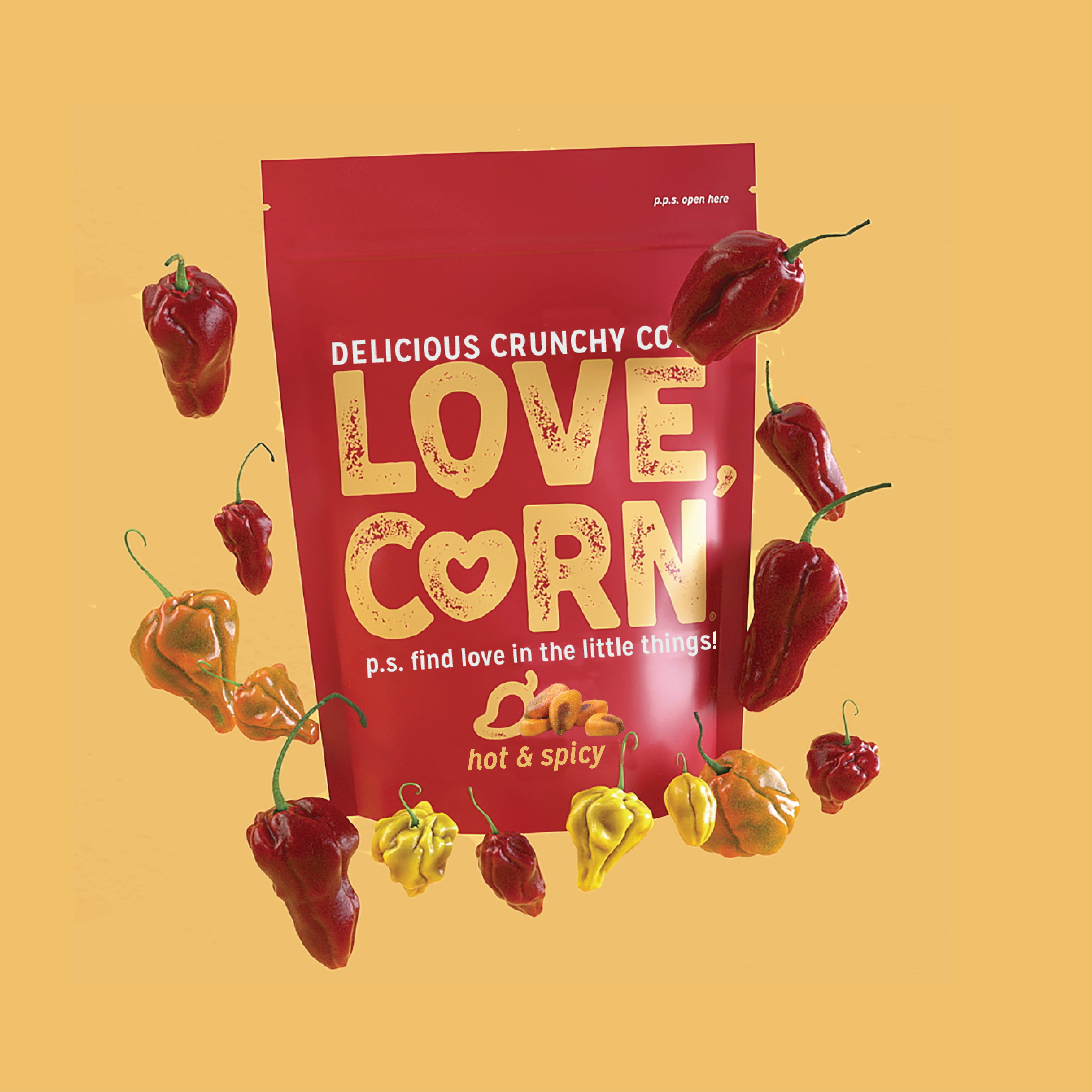 Love Corn Sea Salt Premium Crunchy Corn - Shop Nuts & Seeds at H-E-B