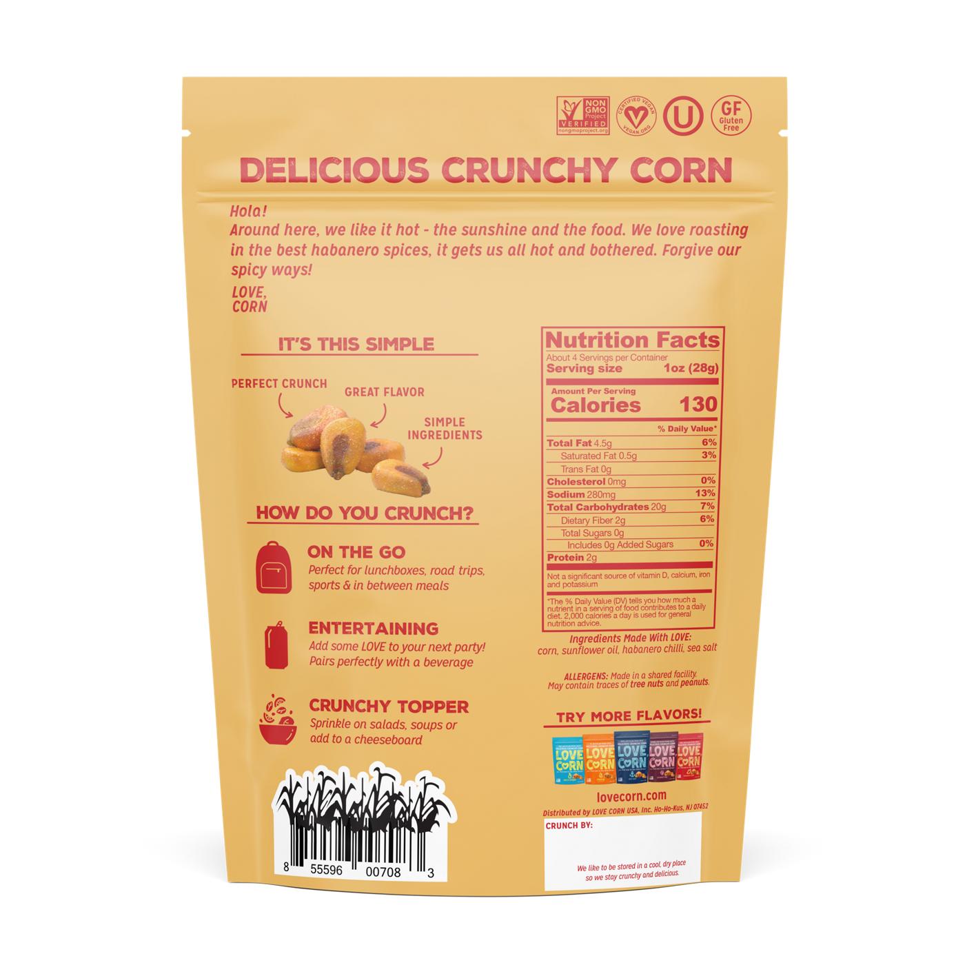 Love Corn Hot & Spicy Premium Crunchy Corn - Shop Nuts & Seeds at