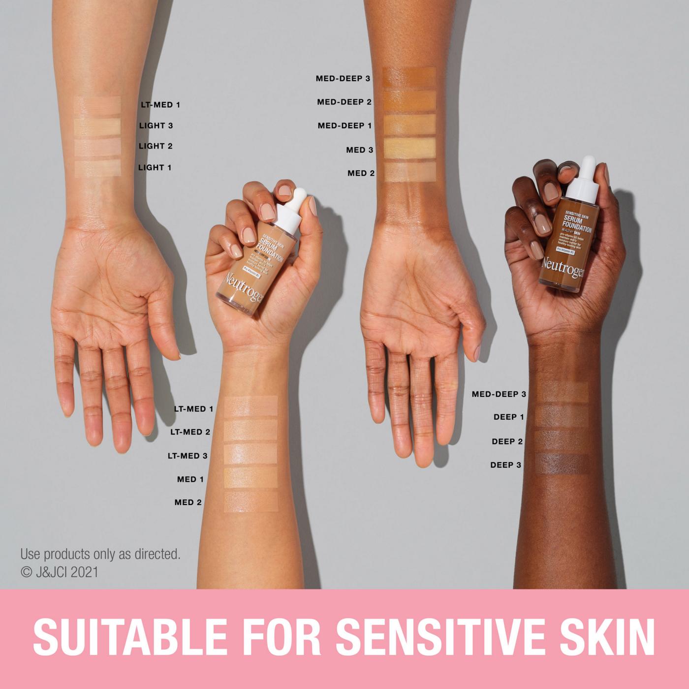 Neutrogena Sensitive Skin Serum Foundation - Light 01; image 6 of 8