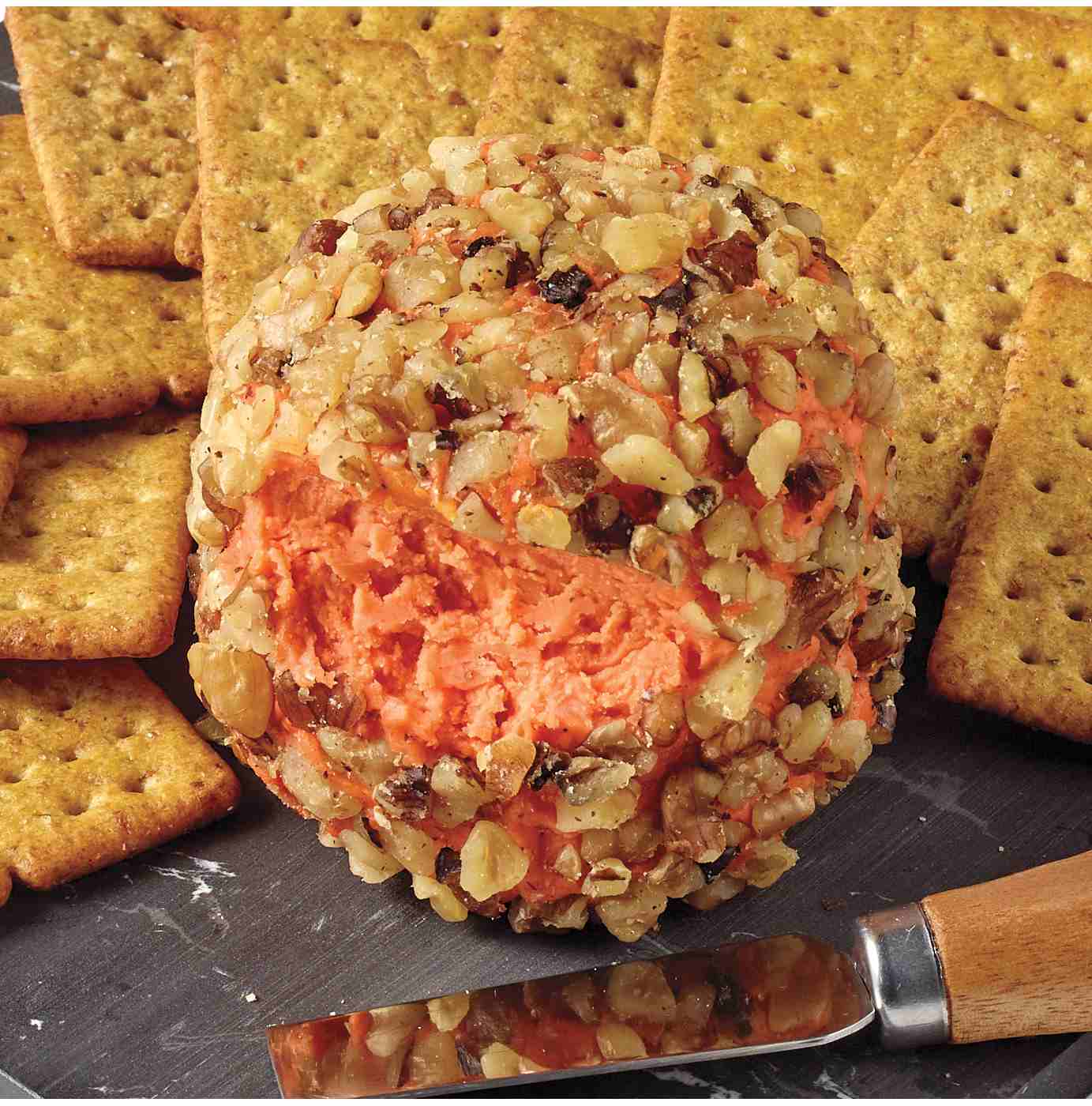 H-E-B Deli Port Wine Cheese Ball – Cheddar Walnut; image 4 of 4