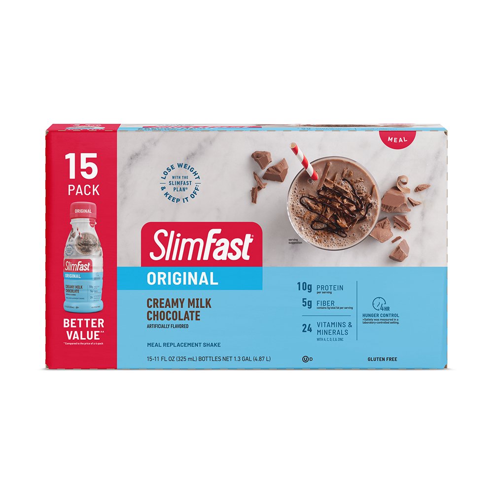 SlimFast Original Meal Replacement Shakes Creamy Milk Chocolate, 11