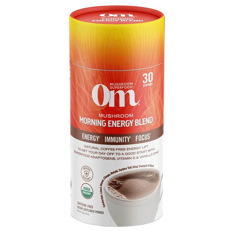 Om Mushroom Morning Energy Blend Powder, 240 g