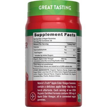 Nature's Truth Organic Apple Cider Vinegar Gummies