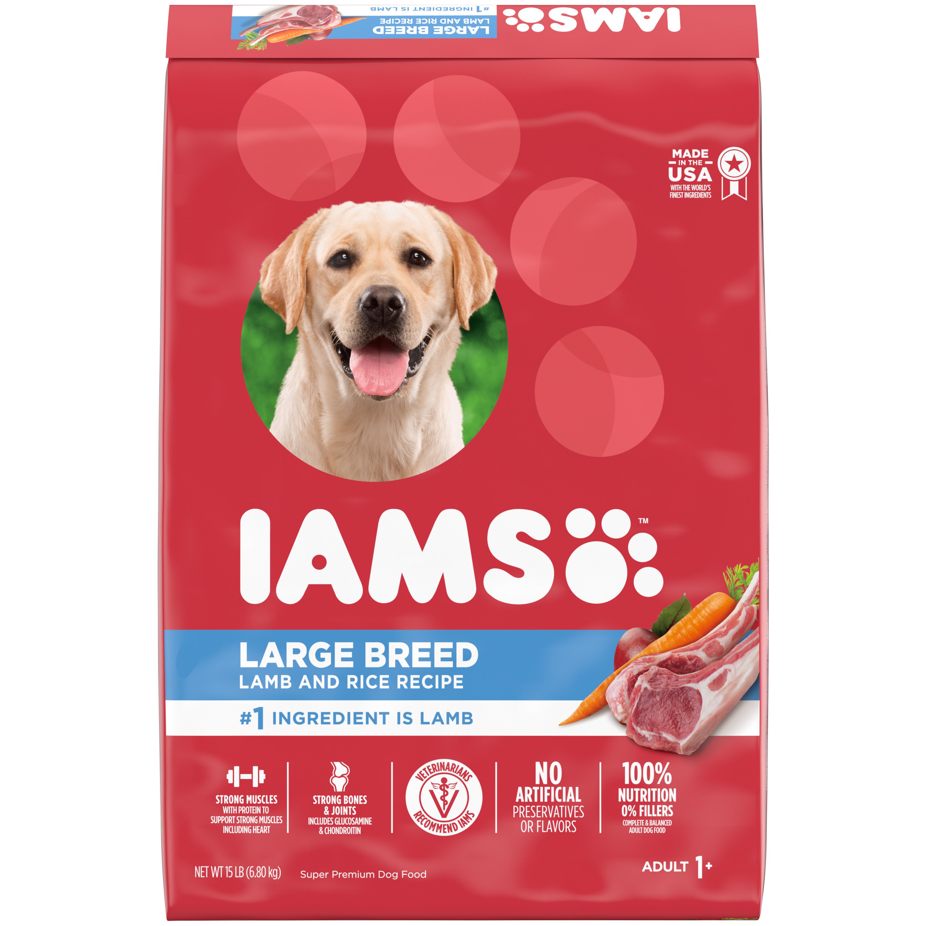 IAMS Large Breed Adult Dry Dog Food Lamb & Rice Recipe Shop Dogs at HEB