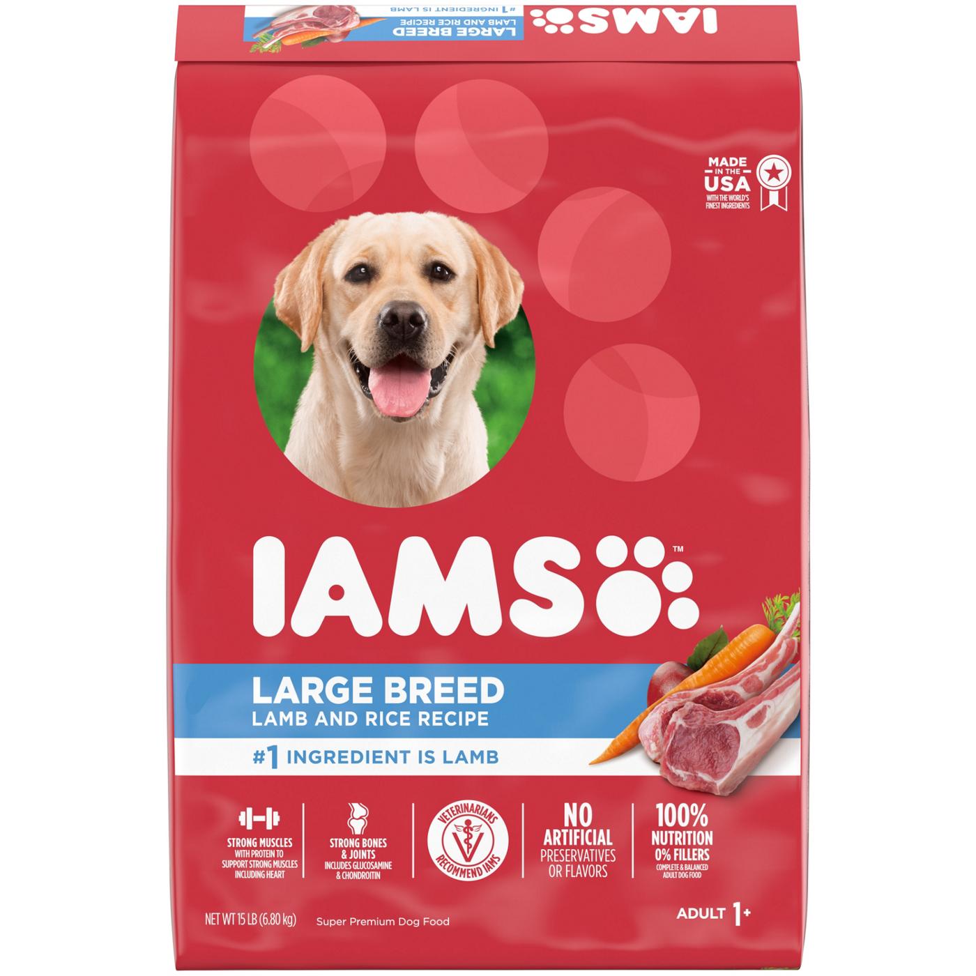 IAMS Large Breed Adult Dry Dog Food Lamb & Rice Recipe; image 1 of 5