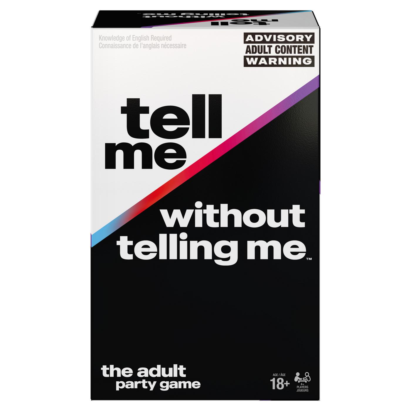 Tell Me Without Telling Me Adult Party Game; image 1 of 5