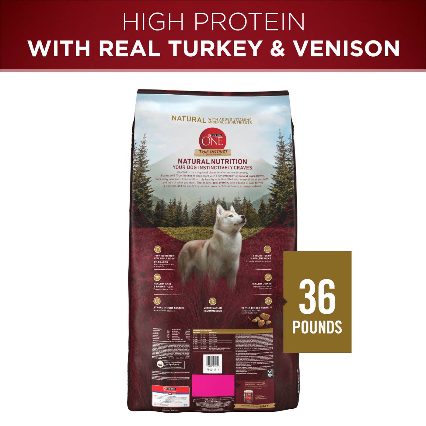Purina ONE Purina ONE True Instinct With A Blend Of Real Turkey and Venison Dry Dog Food; image 3 of 7