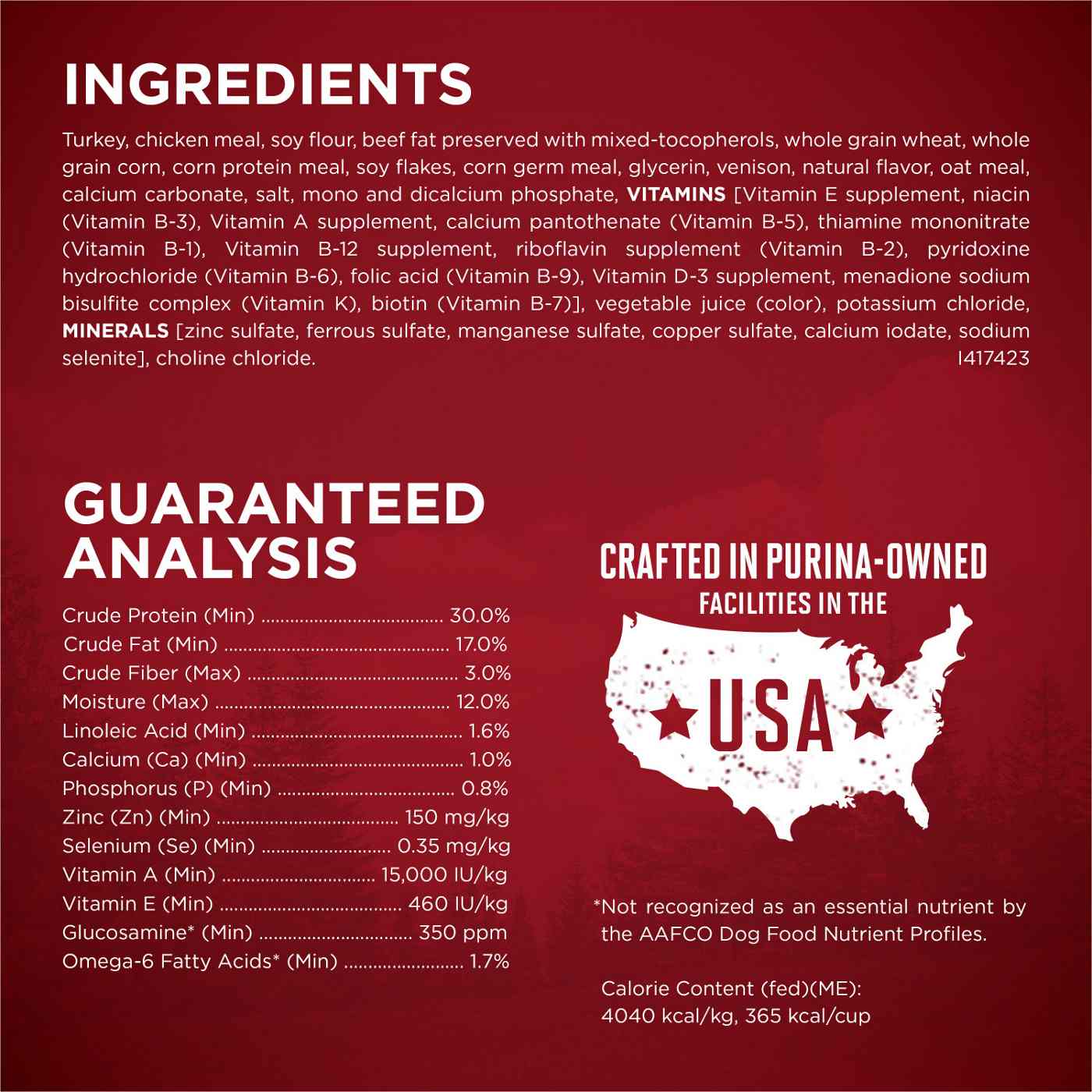 Purina ONE True Instinct With A Blend Of Real Turkey and Venison Dry Dog Food; image 9 of 9