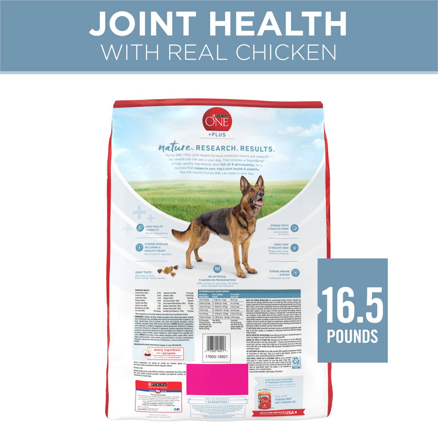 Purina ONE Purina ONE Plus Joint Health Formula Natural With Added Vitamins, Minerals and Nutrients Dry Dog Food; image 6 of 6