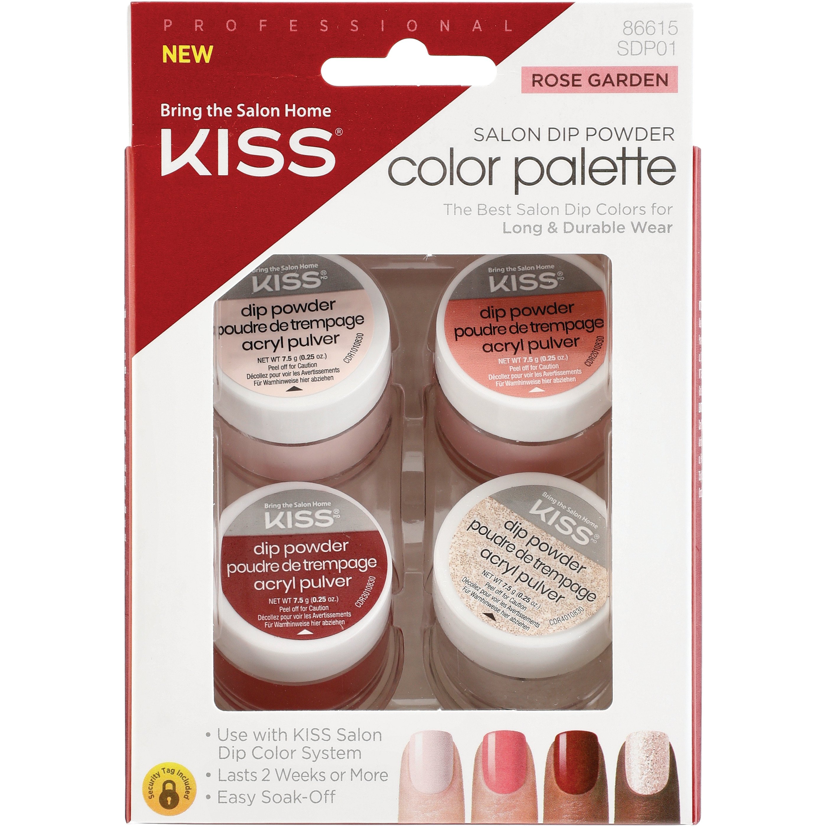 KISS Salon Dip Powder Color Palette - Rose Garden - Shop False ...