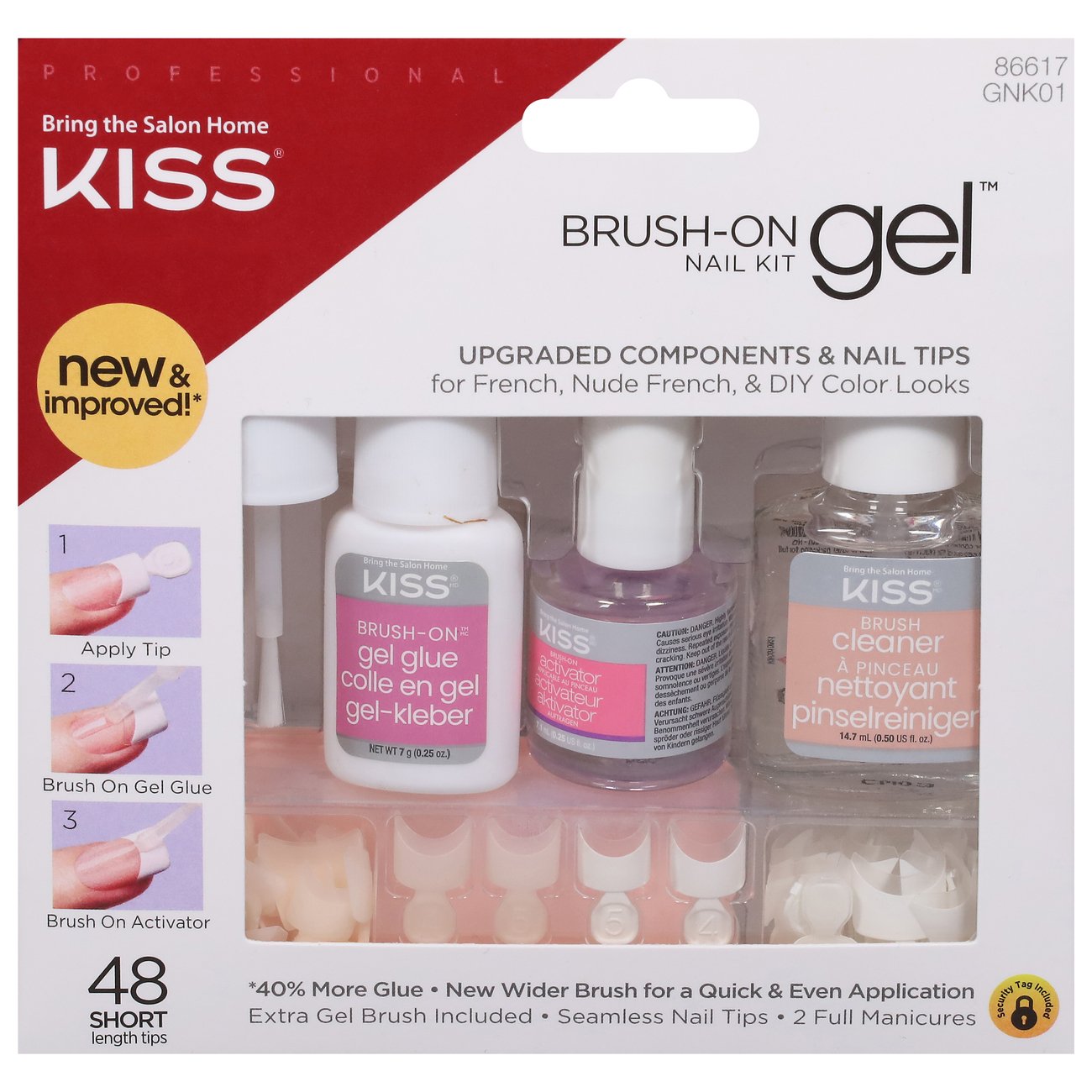 Kiss BrushOn Gel Nail Kit Shop Nails at HEB