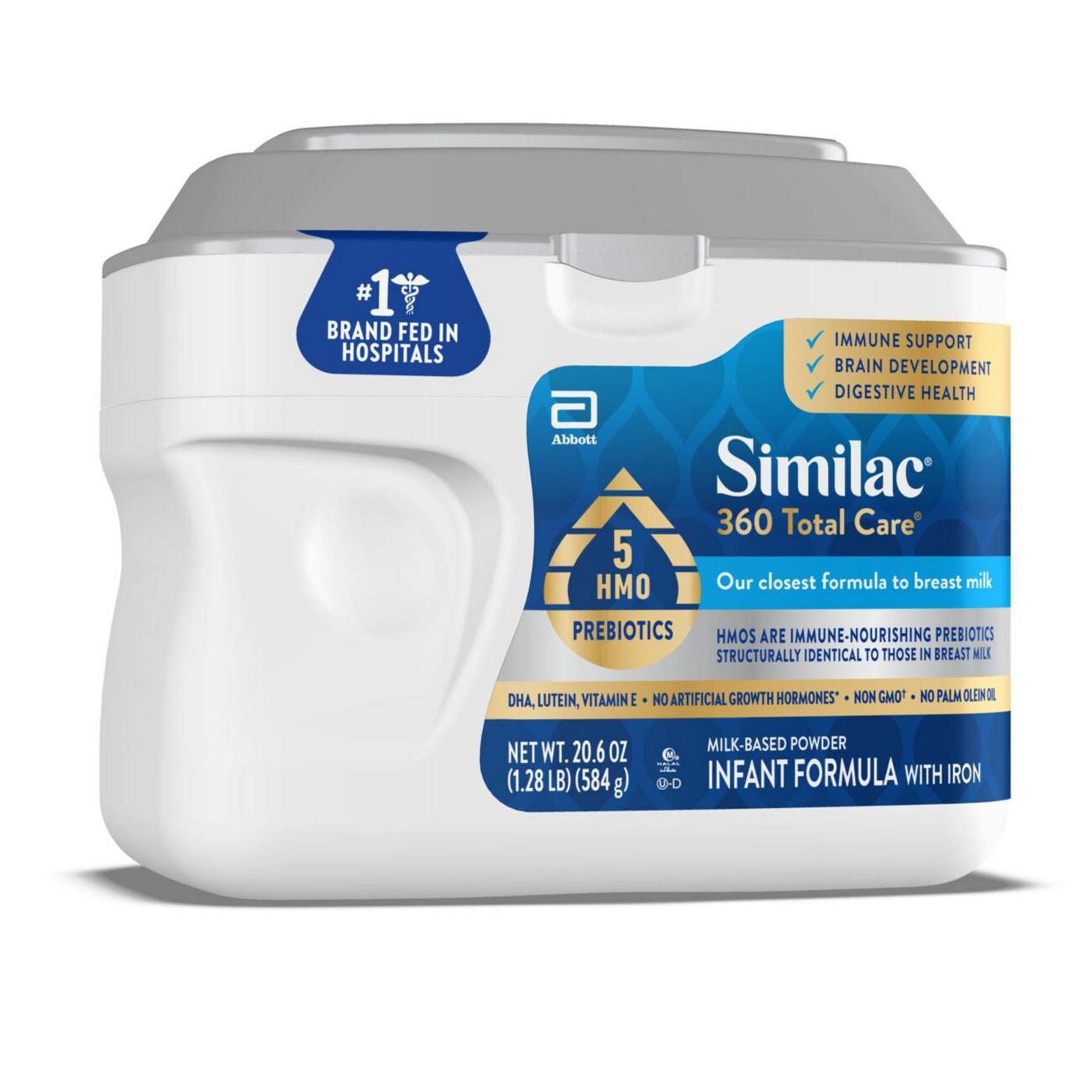 Similac 360 Total Care Infant Formula Powder with 5 HMO Prebiotics Tub; image 7 of 7