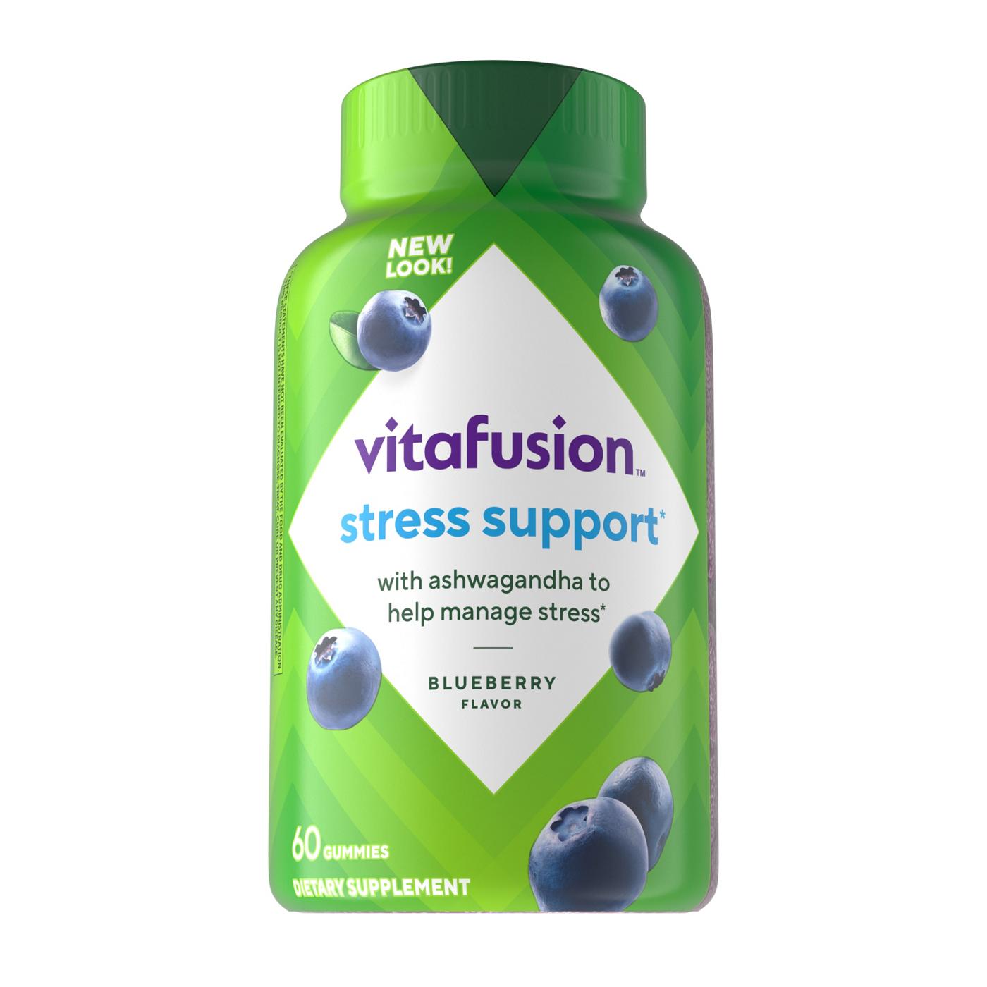 Vitafuson Stress Support Ashwagandha Gummies - Blueberry; image 1 of 6