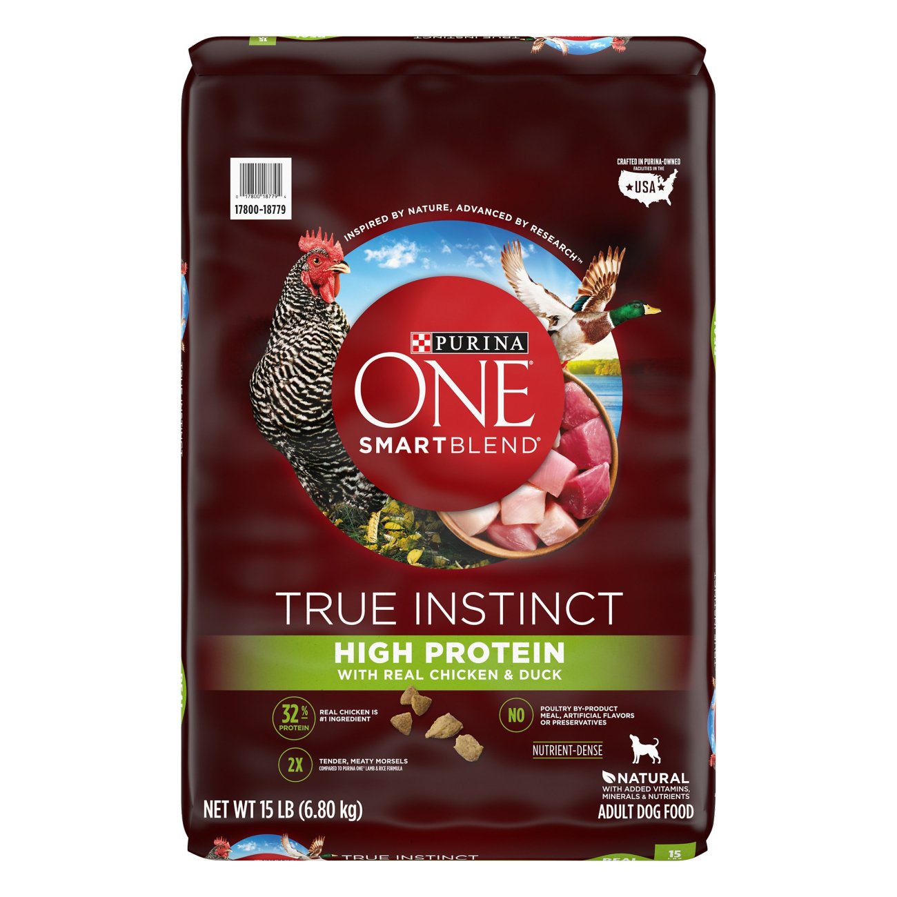 Purina One True Instinct High Protein Chicken Duck Dry Dog Food Shop Food at H E B